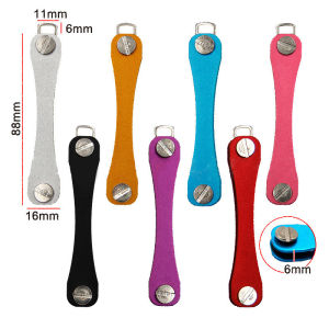 Aluminum Alloy Key Holder Simple Pocket Keychain Loop Piece Portable Key Decorative Organizer Tools