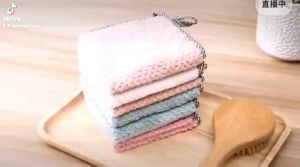 Set 2 khăn lau tay đa năng - Khăn lau tay nhà bếp có móc treo