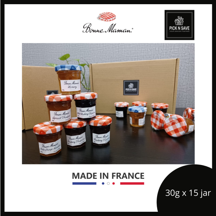 Bonne Maman Mini 15 jars Gift Set Fruit Jam & Honey Set Xmas gift
