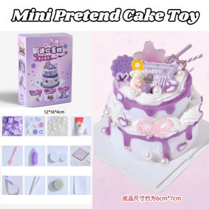 Mini Cake Diy Craft Kit Cream Glue Simulation Dessert Handmade Home Activity No Bake Party Favor