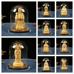 พร้อมส่ง เทพเจ้าจีน เทพเจ้าโชคลาภไฉ่ซิงเอี๊ยะ เจ้าแม่มาจู่ พระยูไล กวนอู ทำจากไม้มงคล