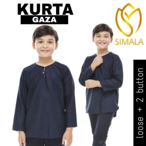 (RAYA 2026) Kurta GAZA Osaka Cotton Berkualiti Tinggi Selesa Sejuk Lembut RAYA SEDONDON ANAK AYAH SIMALA