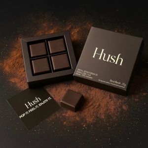 Hush chocolate Dark Chocolate for couple 32 gram /  Promo Hush chocolate Dark Chocolate for couple 32 gram viral untuk suami istri  / coklat hush suami istri asli original / coklat hush terlaris