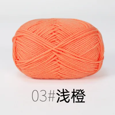 [SG Stock] [No.1-49] 4 Ply Milk Cotton Yarn 50g | Soft Crochet & Knitting Yarn for Amigurumi | 86 Colours 依棉 4股牛奶棉 钩针棉线