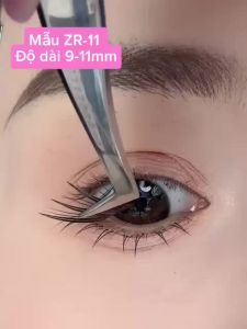 Mi Giả Cụm ZR11 Hoa Mềm 10 Hàng Độ Dài 9-11mm Chất Liệu Mi Giấy Mỏng Nhẹ Thủy Mi