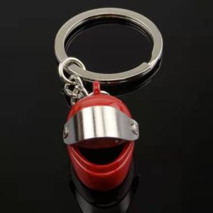 OUREAL Zinc Alloy Motorcycle Helmet Keychain 3D Mini Backpack Key Pendant Simulation Car Key Ring Men Ornament Gift