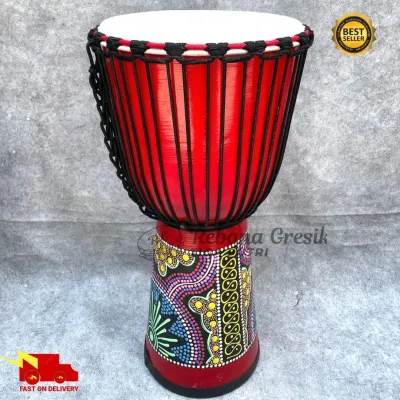 Kendang Jimbe Tinggi 60 cm Motif Ukir