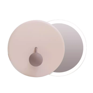 Mini Handheld Travel Mirror With LED Folding Lighting Rechargeable USB Mirror Cosmetic Makeup Small Portable
