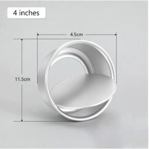 4/6/8 Inch Round Cake Mould Aluminum Alloy Nonstic Cake Pan with Removable Bottom Loyang Kek Bulat Acuan Bulat