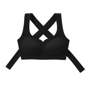 REEBO Back Posture Corrector Women Seamless Bras 2 in 1 Adjustable Wireless Underwear Smooth Solid Color Anti-Sagging Brassiere Humpback Corrected