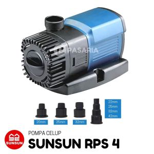 SUNSUN RPS4/RPS 4 Pompa Celup Kolam Ikan Rendah Daya 25W 4000lph/4000 liter per jam