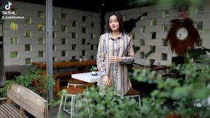 Kemeja Salur Panjang Kemeja Keren Kemeja Wanita Terbaru 2023