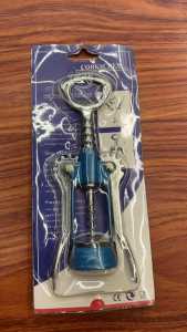 UNIK PEMBUKA BOTOL WINE BISA COD bukaan botol alat kecap saos steel stainless P037