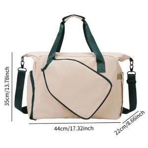 Waterproof Gym Bag with Separate Shoe Compartment Large Capacity Tennis Racket Yoga Shoulder Bag