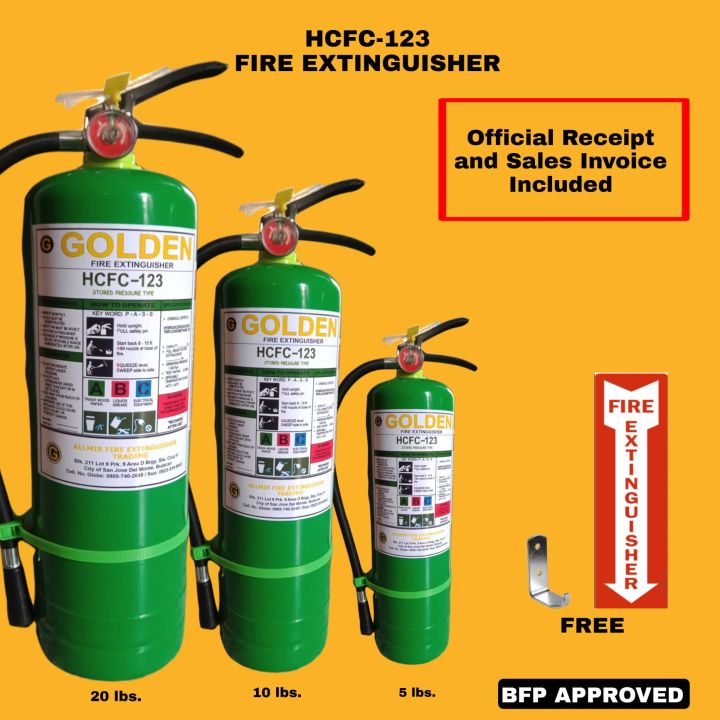 Fire Extinguisher 10 Lbs Hcfc 123 Green 5 Years Warranty Refillable Lazada Ph 