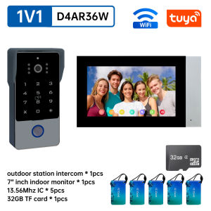 Anlian Video Doorphone System Outdoor Station And Monitor Smart 1080P Home Ring Doorbell Camera Video Intercom D4A