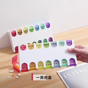 Tổ chức Thuốc Du Lịch hàng tuần trường hợp thuốc cầm tay hộp đựng thuốc hàng ngày để giữ vitamin tổ chức chứa thuốc