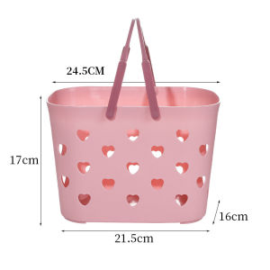 Simple Design Shower Basket Bath Soap Laundry BasketsGel and Shampoo Organizer with Handle