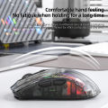 Attack Shark X2 Pro RGB transparent mouse luminous wireless Bluetooth three-mode rechargeable game esports mouse. 