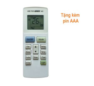 Remote Dùng Cho Máy Lạnh Gree Điều Khiển Điều Hòa YAW1F Kèm Pin AAA