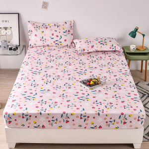 Cadar Tilam Cheap Fittedsheet Floral Bedsheet Soft Breatheable Rubber Around Bed Sheet Single/Queen/King Cadar Kartun Kanak