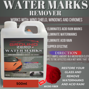Ground Zero acid rain remover watermarks 500 ml water marks remover for glass care for car windshield for car body