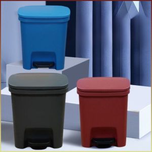 Wastebasket Hygienic and Clean Garbage Bin with a Lid Beautiful Practicality Leak-proof Slow Down