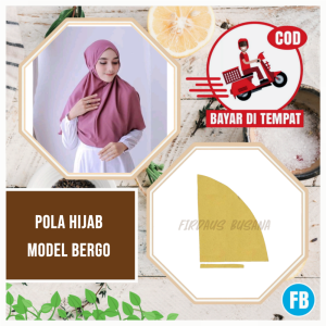 【COD】Pola Hijab Bergo Dewasa | Pola Baju Wanita Lengkap | Pola Instan | Pola Jiplak | Pola Jahitan Lengkap Firdaus Busana