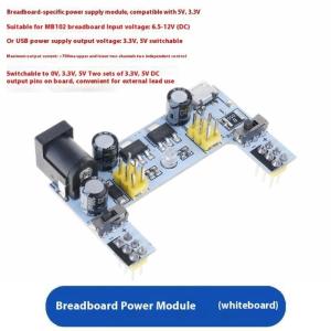 MB102 Breadboard Power Supply Module White Breadboard Dedicated Power Module For Mini 2 Way 3.3V 5V MB102 Bread Board