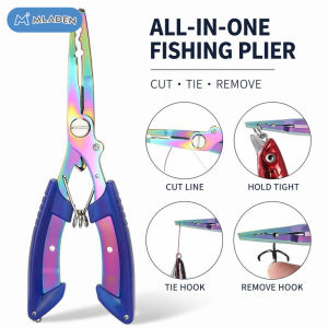 MLADEN Fishing Pliers Fish Line Cutter Durable Metal Long Nose Non Slip Grip All Water Types MY Stock