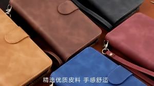 เหมาะสำหรับ Samsung S22Ultra ซิป S10E Lite กล่องใส่บัตร S8/9 plus กระเป๋าสตางค์ กระเป๋าศัพท์แบบพับ