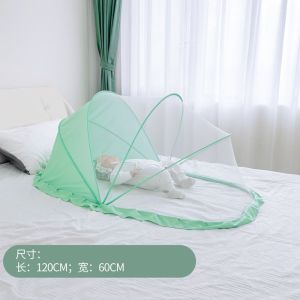 ผ้าคลุมมุ้งกันยุงขนาดใหญ่สำหรับเด็กฤดูร้อนแบบพับได้เตียงแบบพกพาสามารถใช้บังแสงได้มุ้งกันยุงสำหรับเด็กแรกเกิด