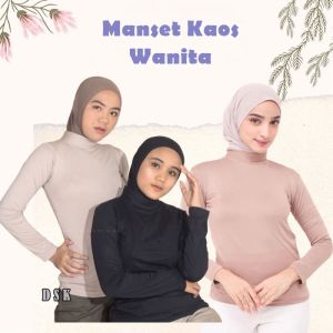 Manset Kaos Wanita / Dalaman Wanita Muslim / Manset Baju Muslim