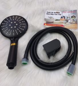 Bộ củ sen lạnh thân vuông đồng đúc đặc sơn tĩnh điện kèm dây tay sen 3 chế độ