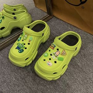 Tsion Best seller  รองเท้าแตะแบบสวมผู้หญิง ดีไซน์หัวโตพื้นหนา ตกแต่งการ์ตูน ลายน่ารัก มี 3 สี โทนไหนก็แมทซ์ง่าย ใส่รอดทุกชุด สาวๆ ห้ามพลาด