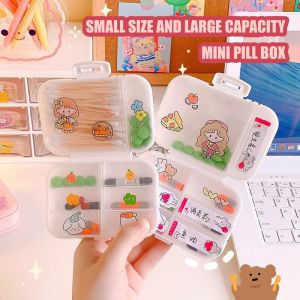 Johor Seller | Pill Medicine Container Pill Storage medicine Pill Box organizer Holder Case kotak bekas ubat Large-Capacity transparent