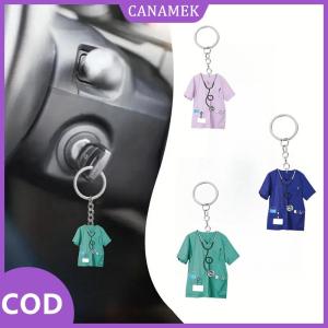 CANAMEK✨ Chic Nha Sĩ Trang Phục Mặt Dây Chuyền Keychain Bác Sĩ Y Tá Theo Chủ Đề 2D Phẳng Acrylic Trang Trí Quyến Rũ Túi Treo Trang Trí Quà Tặng