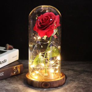 ZEEMIN Drop shipping Galaxy Rose Artificial Flowers Beauty and the Beast Rose Wedding Decor Creative Valentines Day Mothers Gift