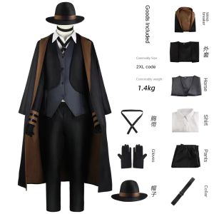 Nakahara Chuuya Cosplay Costume Include Hat Uniform Trench Coat Pants Outfits2026