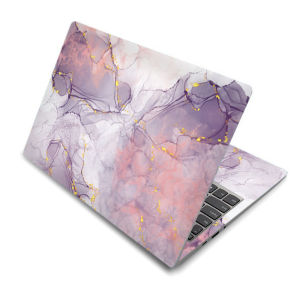 Colorful Marble Laptop Decor Skin Sticker Decal Universal Waterproof Netbook Reusable Notebook Art Decal Protector Decorative Granite Grain Cover 2 Sheets Decal 13.3"14"15.6" for Macbook pro/Lenovo/Msi/Hp/Acer Skins Decal