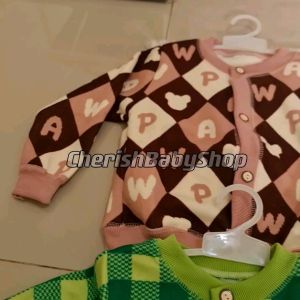 Sweater Anak Perempuan Laki Laki 0-4 Tahun Bahan Tebal Lembut Premium / Jaket Bayi Bermotif/ Cardigan Anak Bayi / Outerwear Baby