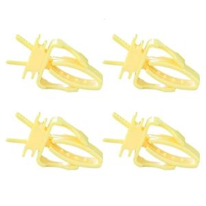Plastic Bird Feeder Clips For Cage Fruits Snacking And Play Holders Diet Clip 4PCS