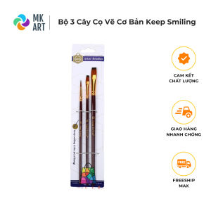 Cọ Vẽ Bút lông Màu Nước Màu Acrylic Keep Smiling A6038(3 cây)