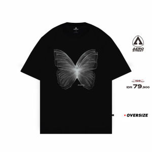Aerostreet T Shirt Oversize Shadow Hitam Kaos T-Shirt Tshirt FADAA
