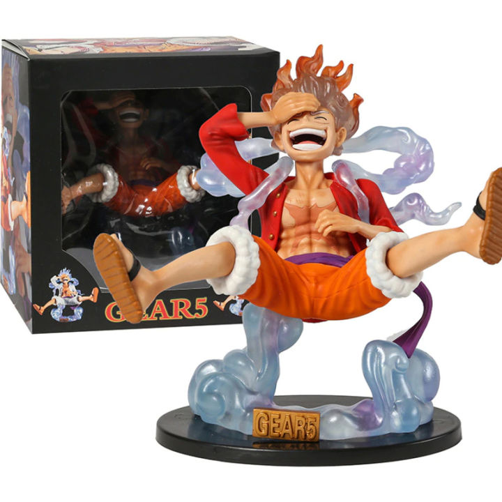 One Piece Monkey D. Luffy Gear 5 Sun God Action Figure with Box 17cm ...