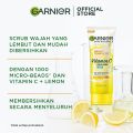 Garnier Bright Complete Vitamin C Face Scrub 50ml 100ml - Scrub Wajah - Pembersih Wajah - Exfoliator - Deep Cleansing. 