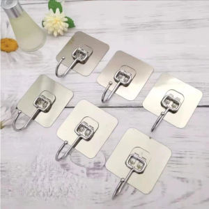 Combo 20/10 Móc dán tường inbox bạc loại tốt bản to chắc chắn chịu lực móc treo đồ nhà tắm bếp