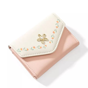 Dompet Wanita Mini Cetak Bunga Klasik Lipat Coquette D246