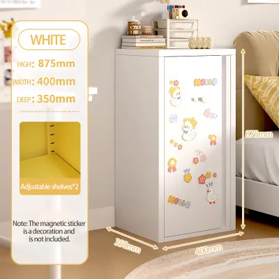 Metal Cabinet Storage Steel Cabinet Cupboard Storage Cabinet Almari Buku Bertutup Side Cabinet Narrow Cabinet 收納櫃 床头柜