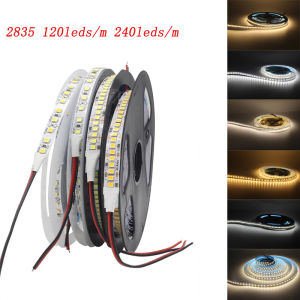 ไฟแบ็คไลท์สำหรับตู้ไฟ Led DC 12V 24V 2835แถบไฟ Led 5M 120LEDs/240LEDs SMD Fiexible แถบแถบแสงใต้ตู้
